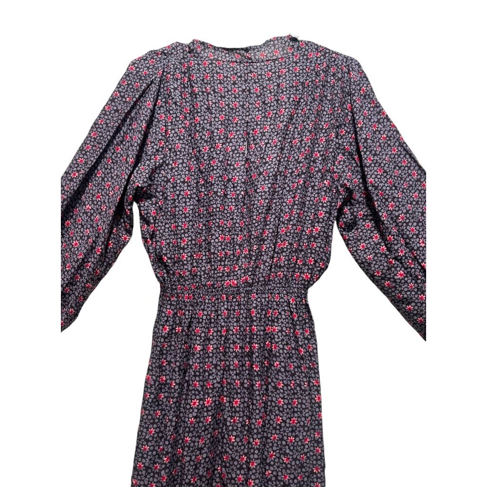 Natalie Martin Anthropologie Nico Wrap Maxi Dress Womens Medium Floral Draped - Picture 13 of 16